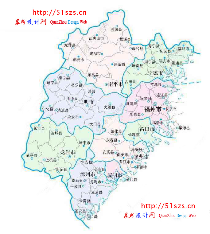 福建省地图
