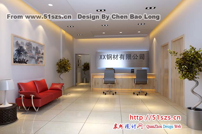 店铺B一层大厅效果图