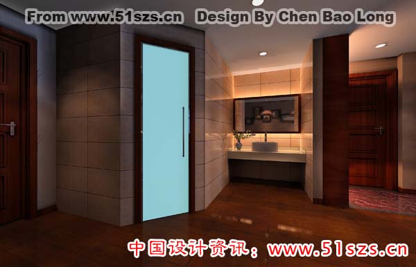 宁德建闽小区装修、洗手区效果图