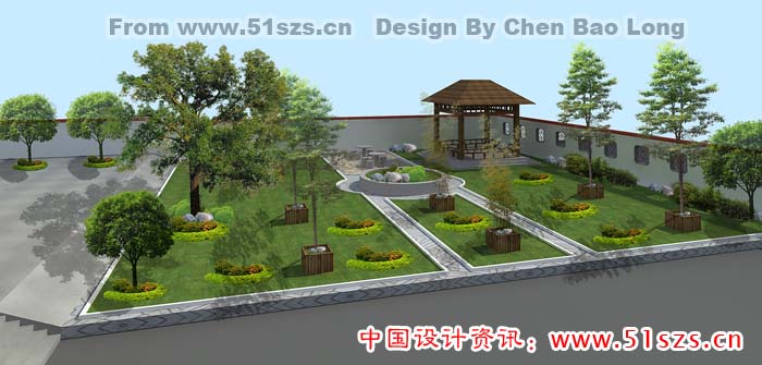 学校花园效果图