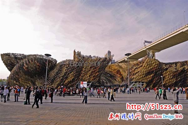 上海世博会展馆照片