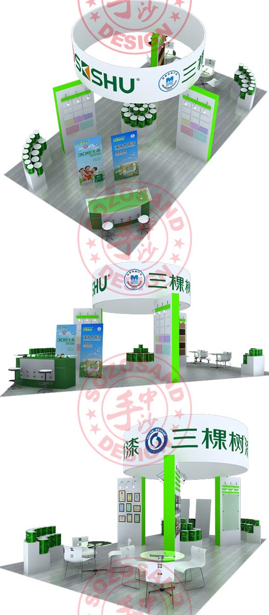 三棵树展会效果图照片
