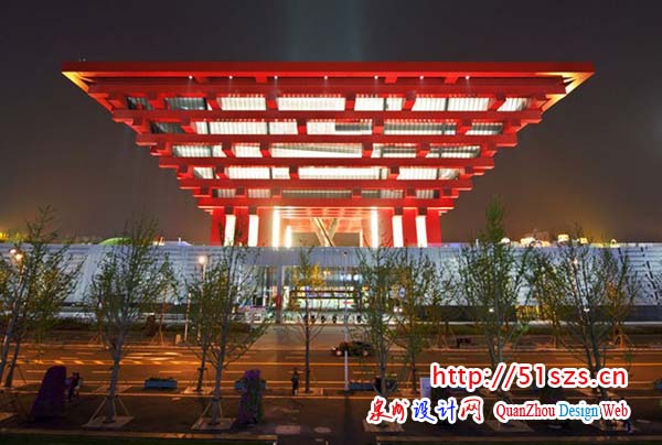 上海世博会展馆照片